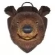 Декоративна глава на мечка за стената, естествен вид