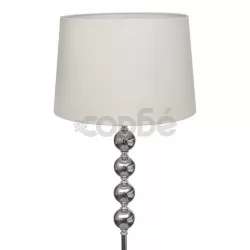 Елегантна лампа, с висока стойка и 4 декоративни топки, бяла