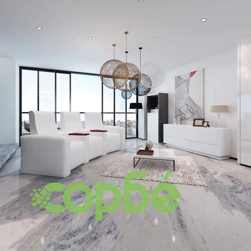 3-местен реклайнер за домашно кино, бял, изкуствена кожа ➤ топ цена ➤ sorbe.bg