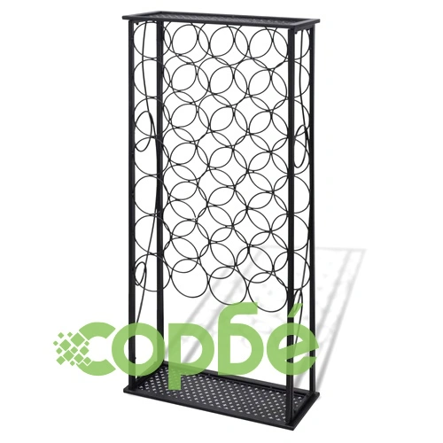 Метална стойка за вино за 28 бутилки  ➤ топ цена ➤ sorbe.bg