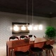 LED полилей 80 см със стъклени абажури, топло бяла светлина, 5 x 3 W