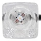 LED полилей 80 см със стъклени абажури, топло бяла светлина, 5 x 3 W
