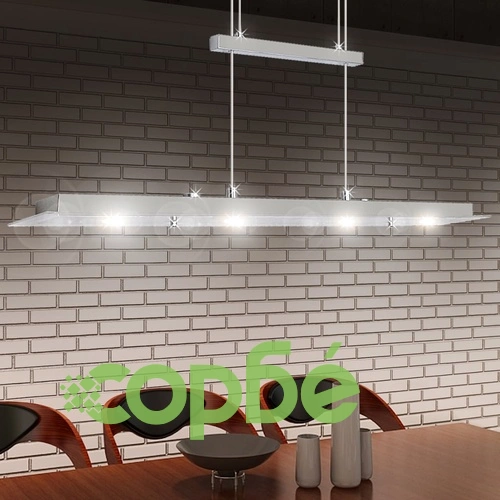 LED полилей 80 см с акрилен абажури, топло бяла светлина, 4 x 5 W ➤ топ цена ➤ sorbe.bg