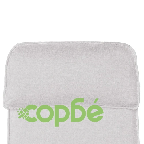 ТВ реклайнер с табуретка за крака, кремав, текстил ➤ топ цена ➤ sorbe.bg