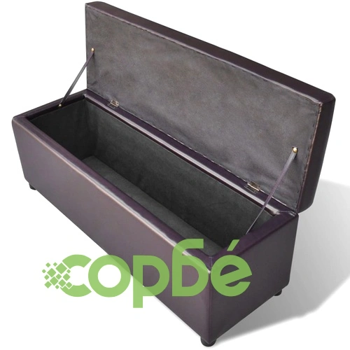 Дълга пейка за съхранение, дърво, кафява ➤ топ цена ➤ sorbe.bg