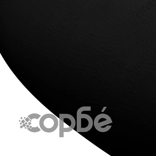 Професионален въртящ се черен фризьорски стол със заоблен дизайн ➤ топ цена ➤ sorbe.bg