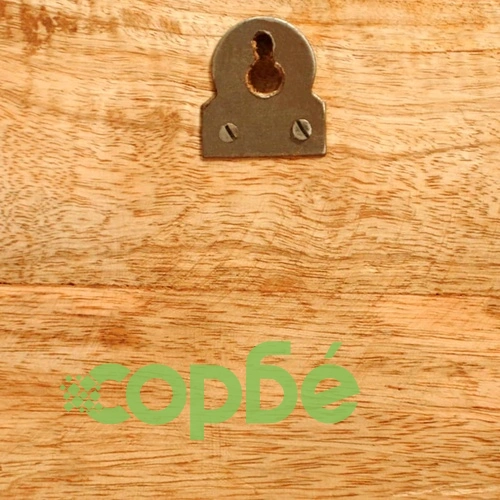 Полица за стена от солидно дърво - 2 броя ➤ топ цена ➤ sorbe.bg