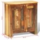 Шкаф от регенерирано дърво в старинен стил с две врати 