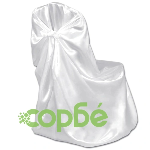 Калъфи за столове, за сватба, бели - 6 броя ➤ топ цена ➤ sorbe.bg