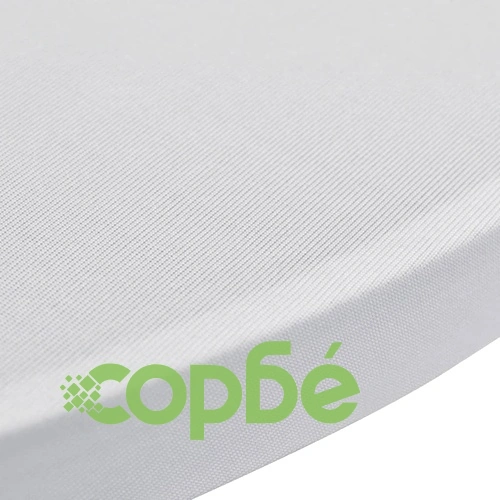 Еластични покривки за бар маси, диаметър 70 см, бели - 2 броя ➤ топ цена ➤ sorbe.bg