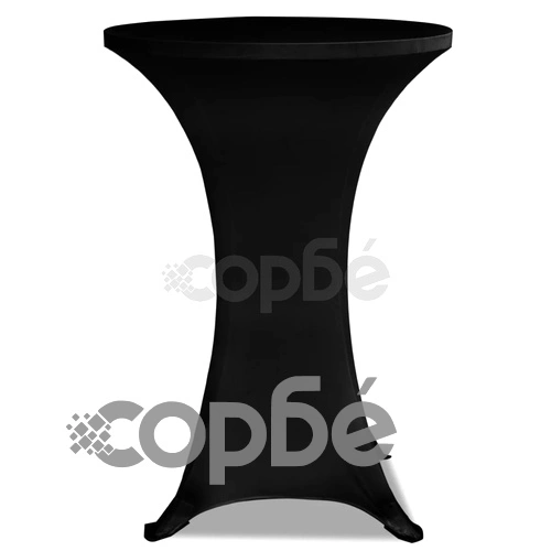 Еластични покривки за бар маси, диаметър 70 см, черни - 2 броя ➤ топ цена ➤ sorbe.bg