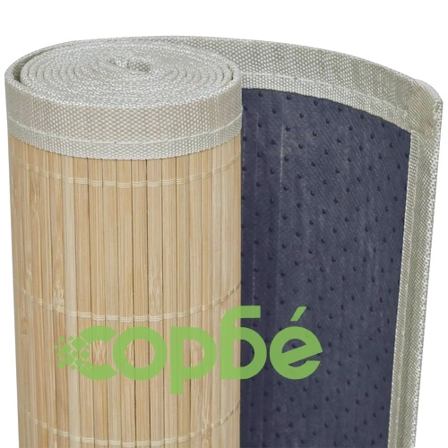 Правоъгълен естествен бамбуков килим 80х300 см ➤ топ цена ➤ sorbe.bg