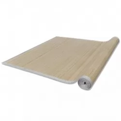 Правоъгълен естествен бамбуков килим 150 х 200 см
