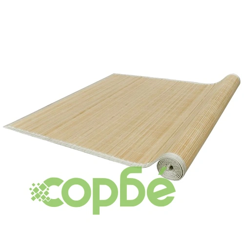 Правоъгълен естествен бамбуков килим 150х200 см ➤ топ цена ➤ sorbe.bg