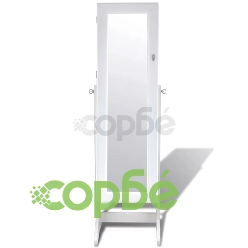 Шкаф-огледало за съхранение на бижута, с LED лампи вътре ➤ топ цена ➤ sorbe.bg