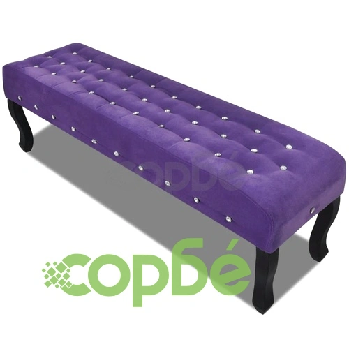 Пейка с пурпурно кадифе и кристали ➤ топ цена ➤ sorbe.bg