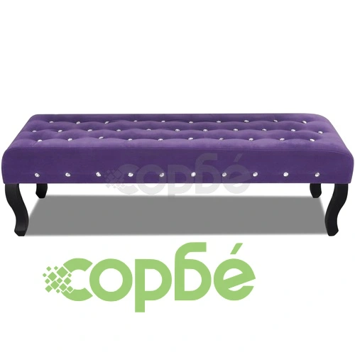 Пейка с пурпурно кадифе и кристали ➤ топ цена ➤ sorbe.bg