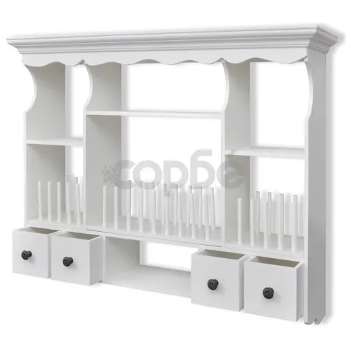 Стенен кухненски шкаф, бял  ➤ топ цена ➤ sorbe.bg