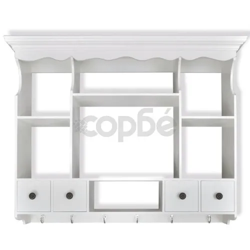 Стенен кухненски шкаф, бял  ➤ топ цена ➤ sorbe.bg