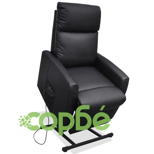 Масажен стол, черен, изкуствена кожа ➤ топ цена ➤ sorbe.bg