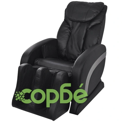 Масажен стол, черен, изкуствена кожа ➤ топ цена ➤ sorbe.bg