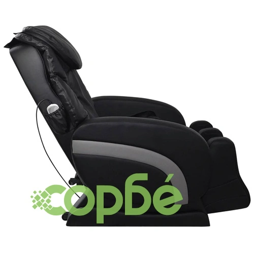 Масажен стол, черен, изкуствена кожа ➤ топ цена ➤ sorbe.bg