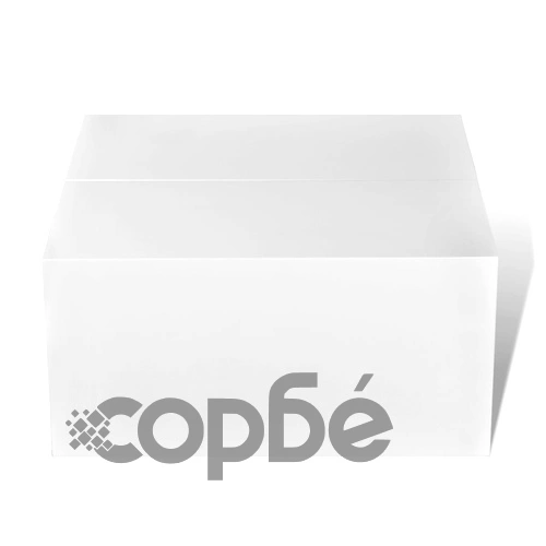 Маса за кафе с отделение за съхранение, силен гланц, бяла  ➤ топ цена ➤ sorbe.bg