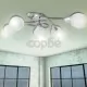 Лампа за таван с 5 стъклени абажура, крушки тип Е14 
