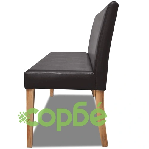 Пейка, 139,5 см, тъмнокафява, изкуствена кожа ➤ топ цена ➤ sorbe.bg