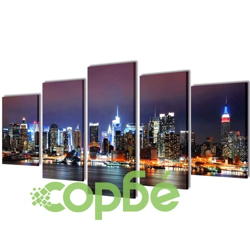 Декоративни панели за стена Ню Йорк в цветове, 200 x 100 см ➤ топ цена ➤ sorbe.bg