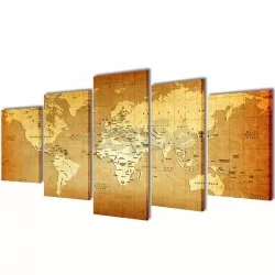 Декоративни панели за стена Карта на света, 200 x 100 см