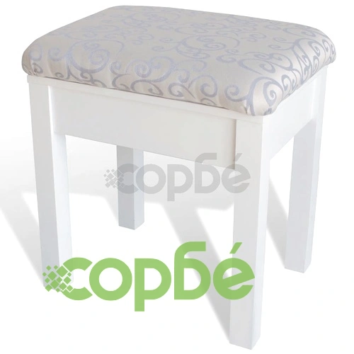 Бяла тоалетка с табуретка и 1 прибиращо се огледало  ➤ топ цена ➤ sorbe.bg