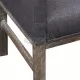 Пейка с подплатена възглавница плат каучуково дърво тъмносиво 