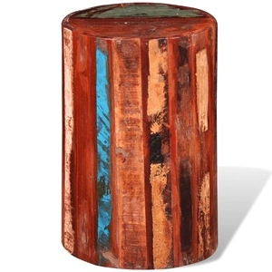 Табуретка, регенерирано дърво масив