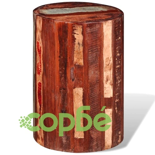 Табуретка, регенерирано дърво масив ➤ топ цена ➤ sorbe.bg
