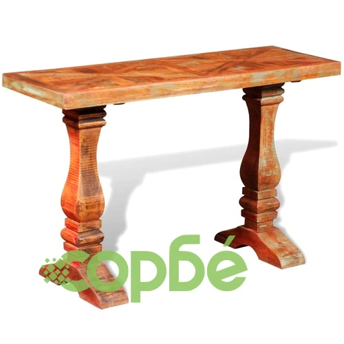 Конзолна маса, масивно регенерирано дърво  ➤ топ цена ➤ sorbe.bg