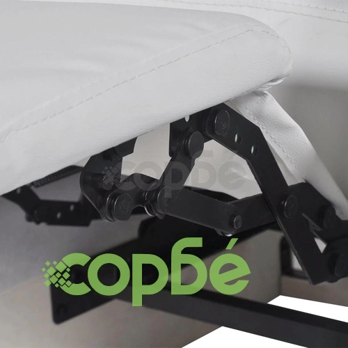 Диван реклайнер, двуместен, изкуствена кожа, бял  ➤ топ цена ➤ sorbe.bg