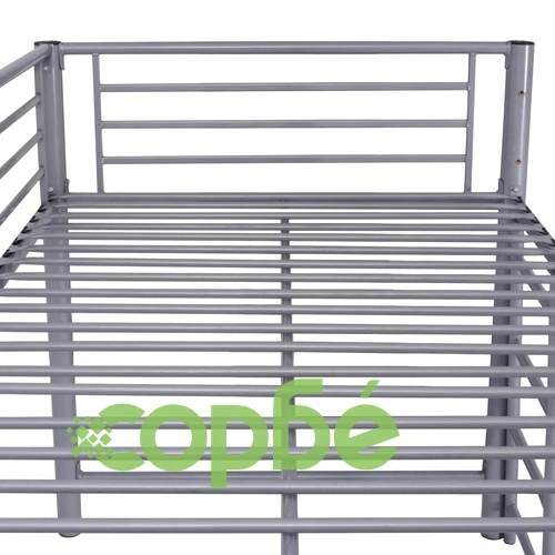 Легло със стълба, замък и пързалка, стомана, розово, 200x100 см ➤ топ цена ➤ sorbe.bg