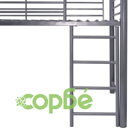 Легло със стълба, замък и пързалка, стомана, розово, 200x100 см ➤ топ цена ➤ sorbe.bg