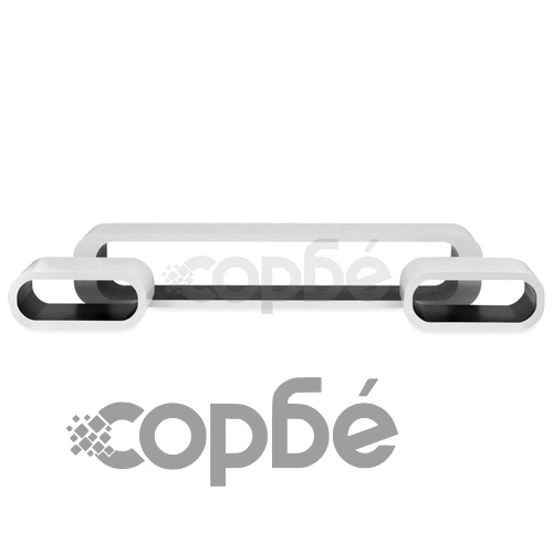 Стенни рафтове за съхранение на книги и DVD, МДФ, 3 бр, бяло-черно ➤ топ цена ➤ sorbe.bg