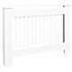 Бяла MDF декоративна решетка за отопляващ радиатор, 112 см