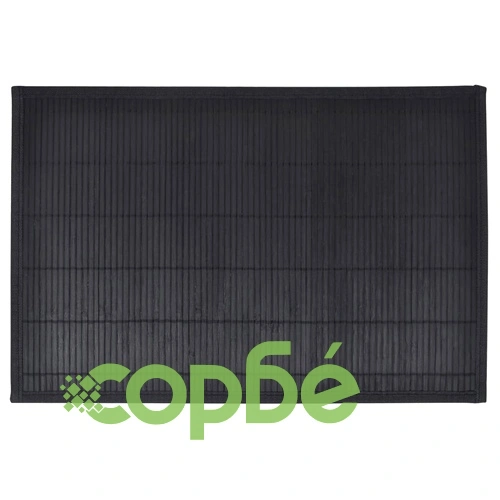 242109 6 Bamboo Placemats 30 x 45 cm Black ➤ топ цена ➤ sorbe.bg