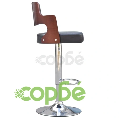 Бар табуретки, 2 бр, черни, изкуствена кожа ➤ топ цена ➤ sorbe.bg