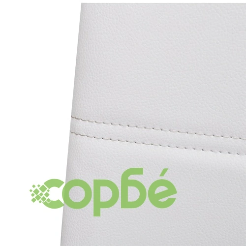 Конзолни трапезни столове, 2 бр, бели, изкуствена кожа ➤ топ цена ➤ sorbe.bg