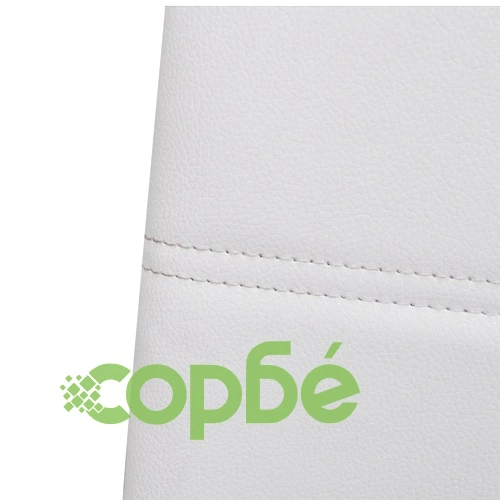 Конзолни трапезни столове, 4 бр, бели, изкуствена кожа ➤ топ цена ➤ sorbe.bg