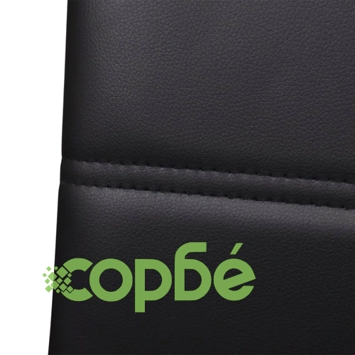 Конзолни трапезни столове, 2 бр, черни, изкуствена кожа ➤ топ цена ➤ sorbe.bg