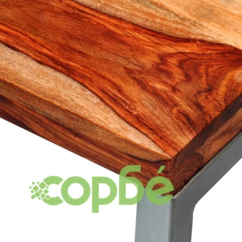 Конзолна маса, масивно дърво, със стоманени крака ➤ топ цена ➤ sorbe.bg