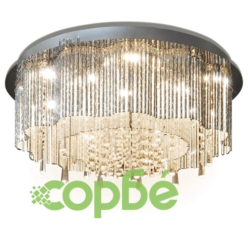 Кристален LED полилей за таван, диаметър 55 см  ➤ топ цена ➤ sorbe.bg
