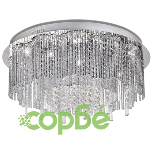 Кристален LED полилей за таван, диаметър 55 см  ➤ топ цена ➤ sorbe.bg