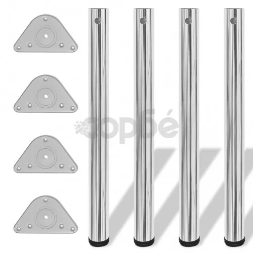 4 крака за регулиране на височината на маси, хром, 710 мм ➤ топ цена ➤ sorbe.bg